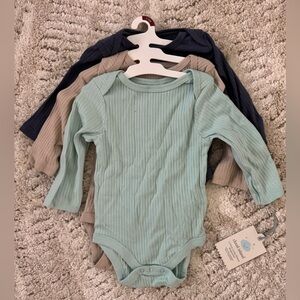 Cloud Island long sleeve onesie bundle of 3 NWT